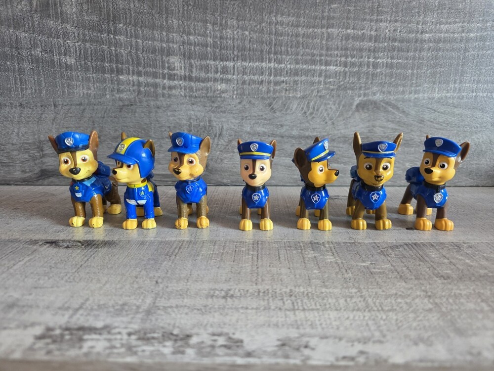 Paw Patrol Toy Lot of 7 Chase Figures Pup g41